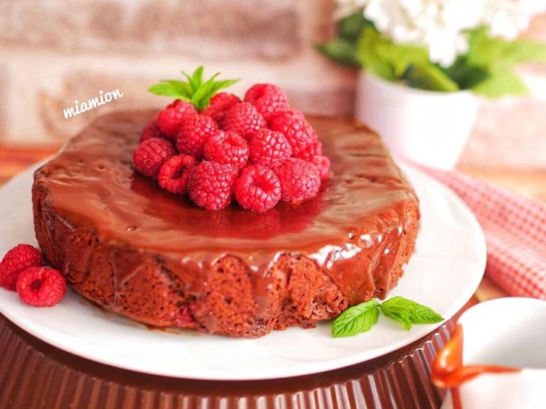 Gâteau chocolat framboise
