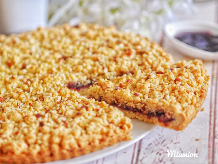 Crumble tarte à la confiture ou Sbriciolata