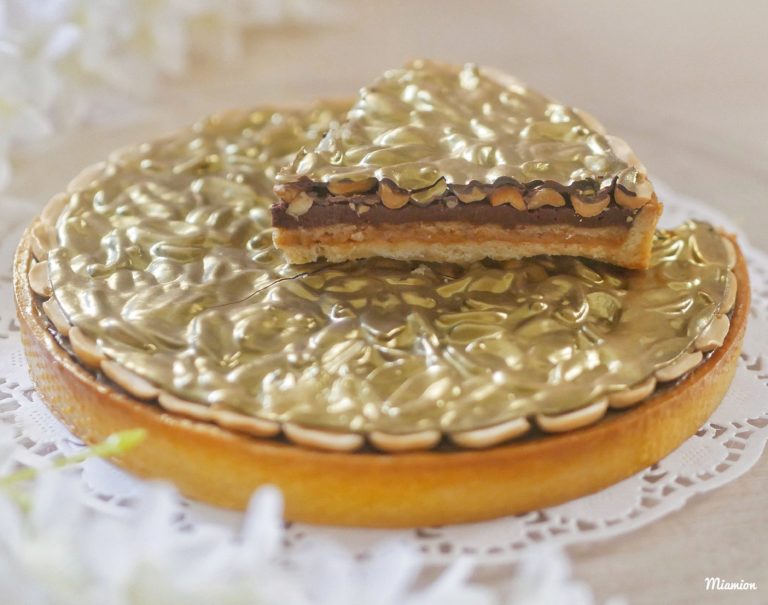 Tarte cacahuète caramel