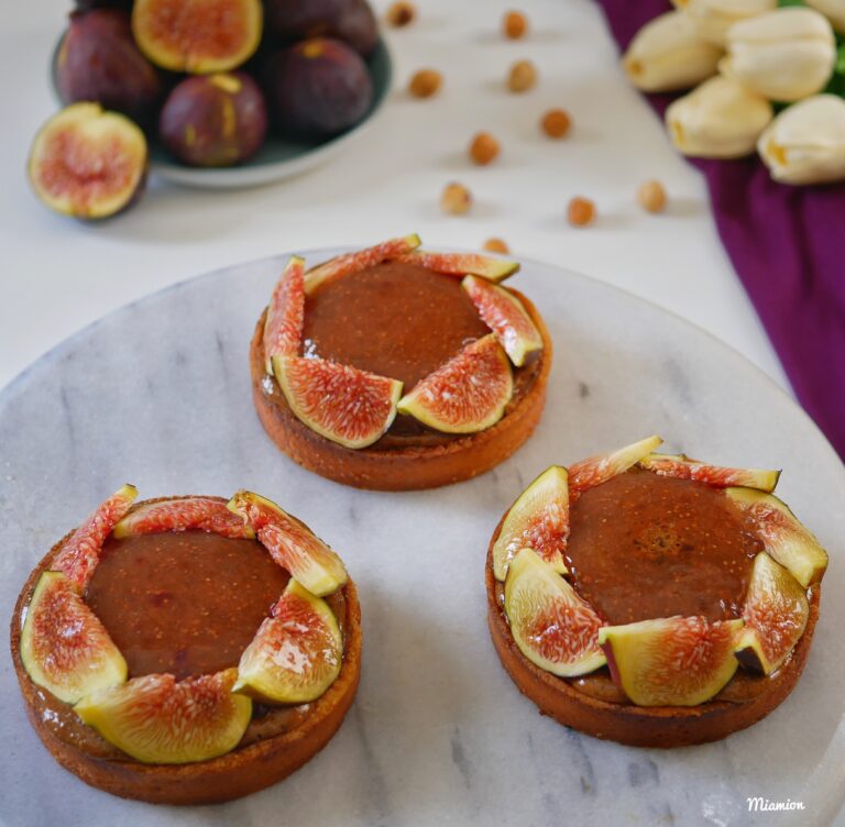 Tarte figues noisettes